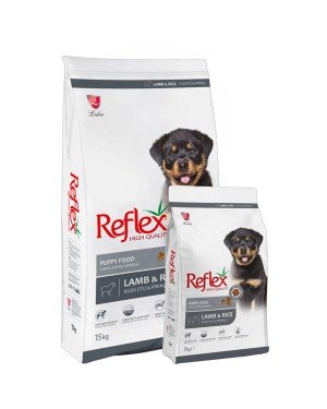Reflex Yavru Köpek İçin 10 kg Kuzu Etli ve Pirinçli Kuru Mama - RFL - 113