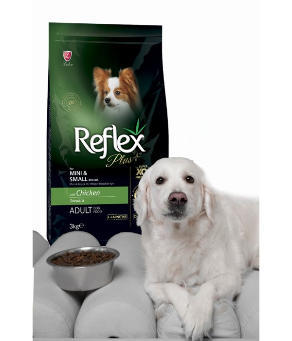 Reflex Plus Mini Küçük Irk Yetişkin Köpekler İçin 3 Kg Tavuklu Kuru Mama - RFX - 103 Reflex Plus Mini Küçük Irk Yetişkin Köpekler İçin 3 Kg Tavuklu Kuru Mama - RFX - 103