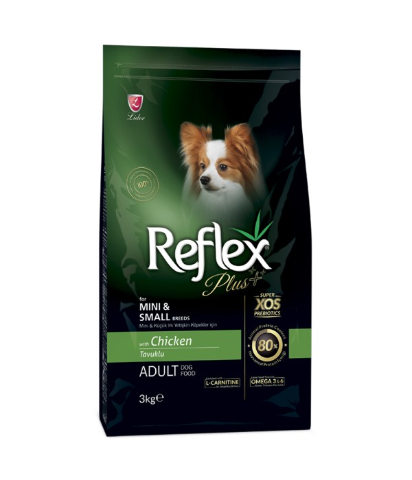 Reflex Plus Mini Küçük Irk Yetişkin Köpekler İçin 3 Kg Tavuklu Kuru Mama - RFX - 103 Reflex Plus Mini Küçük Irk Yetişkin Köpekler İçin 3 Kg Tavuklu Kuru Mama - RFX - 103