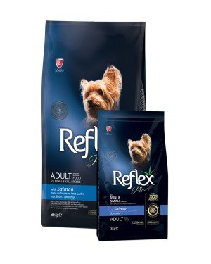 Reflex Plus Mini Küçük Irk Yetişkin Köpekler İçin 3 kg Somonlu Kuru Mama - RFX - 104