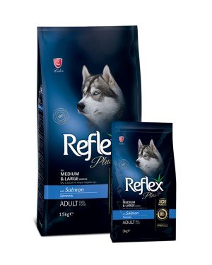 Reflex Plus Orta Büyük Irk Yetişkin Köpek İçin 3 kg Somonlu Kuru Mama - RFX - 106