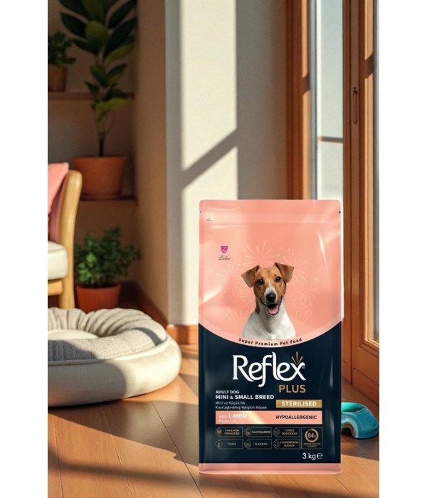 Reflex Plus Mini Küçük Irk Kısırlaştırılmış Yetişkin Köpekler İçin 3 kg Kuzu Etli Kuru Mama - RFX - 110 Reflex Plus Mini Küçük Irk Kısırlaştırılmış Yetişkin Köpekler İçin 3 kg Kuzu Etli Kuru Mama - RFX - 110