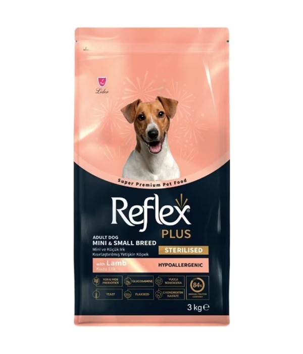 Reflex Plus Mini Küçük Irk Kısırlaştırılmış Yetişkin Köpekler İçin 3 kg Kuzu Etli Kuru Mama - RFX - 110 Reflex Plus Mini Küçük Irk Kısırlaştırılmış Yetişkin Köpekler İçin 3 kg Kuzu Etli Kuru Mama - RFX - 110