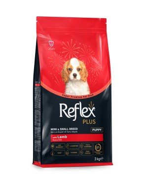 Reflex Plus Küçük ve Mini Irk Yavru Köpekler İçin 3 kg Kuzu Etli Kuru Mama - RFX - 111