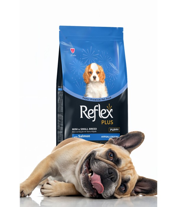 Reflex Plus Küçük Mini Irk Yavru Köpekler İçin 3 kg Somonlu Kuru Mama - RFX - 114 Reflex Plus Küçük Mini Irk Yavru Köpekler İçin 3 kg Somonlu Kuru Mama - RFX - 114