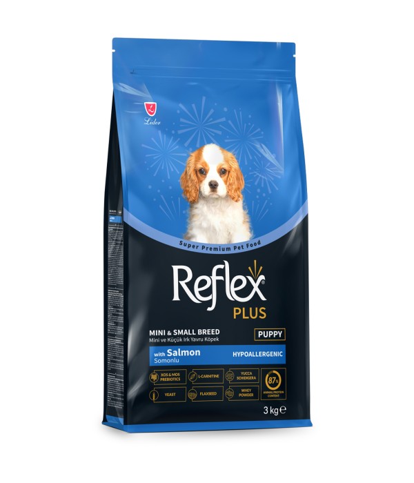 Reflex Plus Küçük Mini Irk Yavru Köpekler İçin 3 kg Somonlu Kuru Mama - RFX - 114 Reflex Plus Küçük Mini Irk Yavru Köpekler İçin 3 kg Somonlu Kuru Mama - RFX - 114
