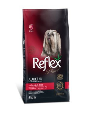 Reflex Plus Yetişkin Küçük Mini Irk Köpekler İçin 8 kg Kuzu Etli Pirinçli Kuru Mama - RFX - 120 