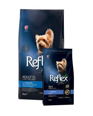 Reflex Plus Yetişkin Küçük Mini Irk Köpekler İçin 8 kg Somonlu Kuru Mama - RFX - 124