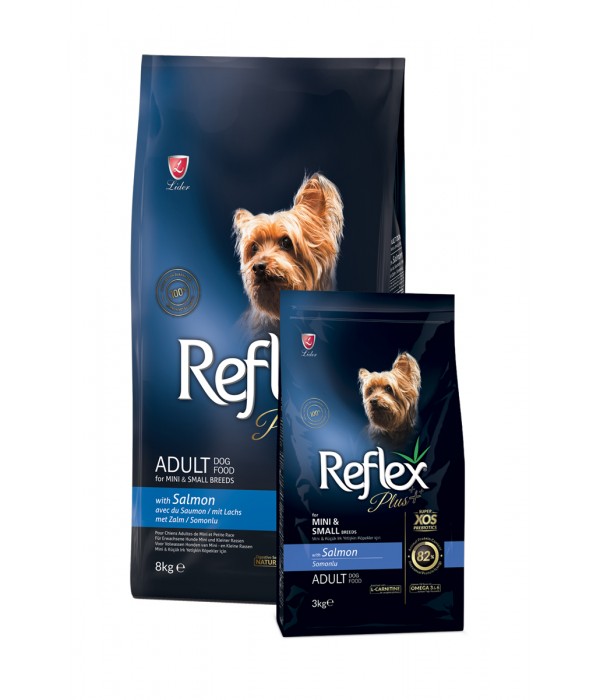 Reflex Plus Yetişkin Küçük Mini Irk Köpekler İçin 8 kg Somonlu Kuru Mama - RFX - 124 Reflex Plus Yetişkin Küçük Mini Irk Köpekler İçin 8 kg Somonlu Kuru Mama - RFX - 124