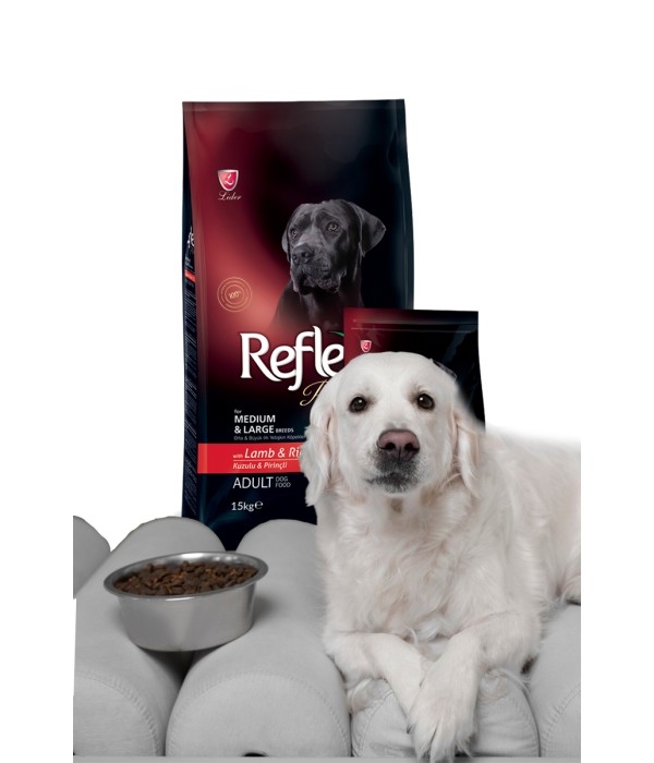 Reflex Plus Orta ve Büyük Irk Yetişkin Köpekler İçin 3 kg Kuzu Etli Kuru Mama - RFX - 105 Reflex Plus Orta ve Büyük Irk Yetişkin Köpekler İçin 3 kg Kuzu Etli Kuru Mama - RFX - 105