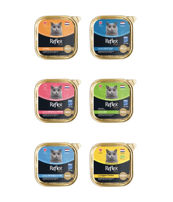 Reflex Plus 85 gr Yetişkin Kediler İçin Ringa ve Morina Balıklı Yaş Mama - RFK - 075 Reflex Plus 85 gr Yetişkin Kediler İçin Ringa ve Morina Balıklı Yaş Mama - RFK - 075