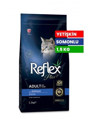 Reflex Plus 1 5 kg Somonlu Yetişkin Kedi Kuru Mama - RFX - 302