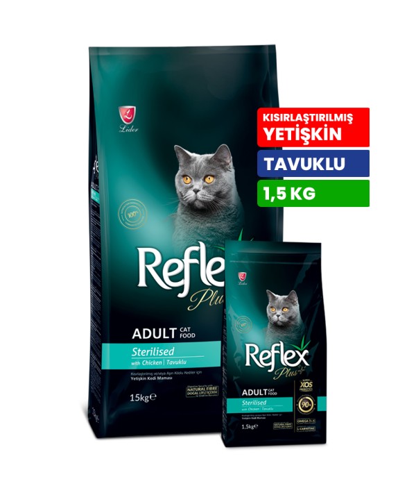 Reflex Plus 1 5 Kg Tavuklu Kısırlaştırılmış Yetişkin Kedi Kuru Mama - RFX - 306 Reflex Plus 1 5 Kg Tavuklu Kısırlaştırılmış Yetişkin Kedi Kuru Mama - RFX - 306