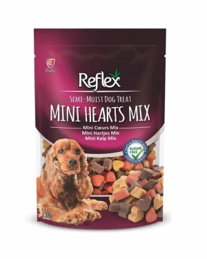 Reflex Plus Köpekler İçin 150gr Karışık Renkli Mini Kalp Şekilli Atıştırmalık Ödül Maması Reflex Plus Köpekler İçin 150gr Karışık Renkli Mini Kalp Şekilli Atıştırmalık Ödül Maması