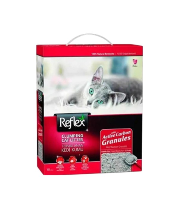 Reflex 10lt Kutulu Aktif Granüllü Hızlı Topaklanan Kedi Kumu Reflex 10lt Kutulu Aktif Granüllü Hızlı Topaklanan Kedi Kumu