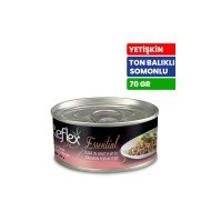 Reflex Plus Essential 70 gr Yetişkin Kediler İçin Ton Balıklı ve Somonlu Konserve Yaş Mama - RFK - 154