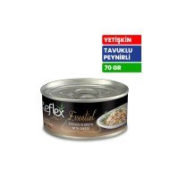 Reflex Plus Essential 70 gr Yetişkin Kediler İçin Tavuklu ve Peynirli Konserve Yaş Mama - RFK155