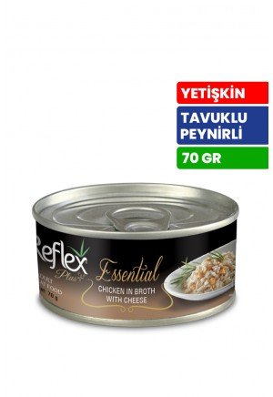 Reflex Plus Essential 70 gr Yetişkin Kediler İçin Tavuklu ve Peynirli Konserve Yaş Mama - RFK155 Reflex Plus Essential 70 gr Yetişkin Kediler İçin Tavuklu ve Peynirli Konserve Yaş Mama - RFK155