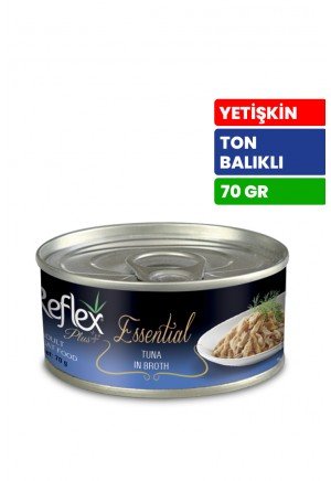 Reflex Plus Essential 70 gr Yetişkin Kediler İçin Ton Balıklı Konserve Yaş Mama - RFK - 157 Reflex Plus Essential 70 gr Yetişkin Kediler İçin Ton Balıklı Konserve Yaş Mama - RFK - 157