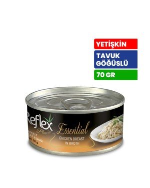 Reflex Plus Essential 70 gr Yetişkin Kediler İçin Tavuk Göğüs Etli Konserve Yaş Mama - RFK - 158