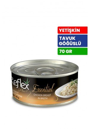 Reflex Plus Essential 70 gr Yetişkin Kediler İçin Tavuk Göğüs Etli Konserve Yaş Mama - RFK - 158 Reflex Plus Essential 70 gr Yetişkin Kediler İçin Tavuk Göğüs Etli Konserve Yaş Mama - RFK - 158