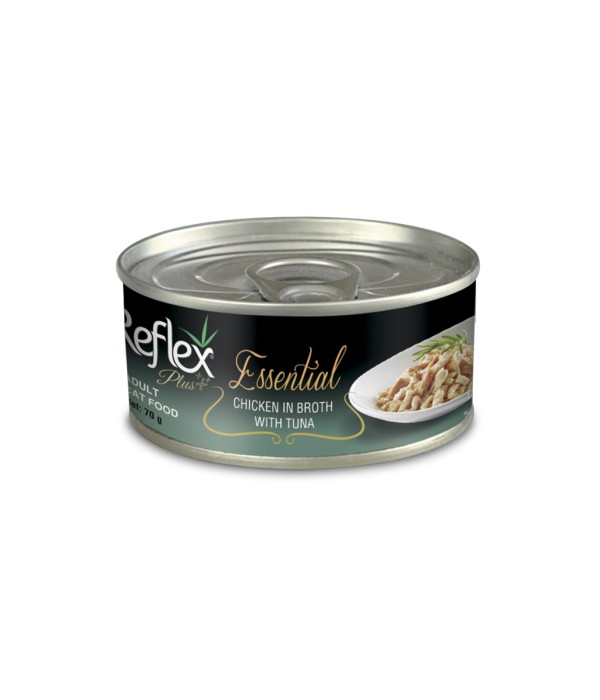 Reflex Plus Essential 70 gr Yetişkin Kediler İçin Tavuklu ve Ton Balıklı Konserve Yaş Mama - RFK - 159 Reflex Plus Essential 70 gr Yetişkin Kediler İçin Tavuklu ve Ton Balıklı Konserve Yaş Mama - RFK - 159