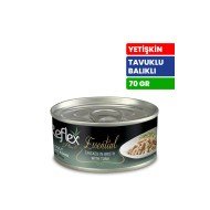 Reflex Plus Essential 70 gr Yetişkin Kediler İçin Tavuklu ve Ton Balıklı Konserve Yaş Mama - RFK - 159