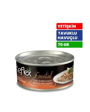 Reflex Plus Essential  70 gr Yetişkin Kediler İçin Tavuklu ve Balkabaklı Konserve Yaş Mama - RFK - 160