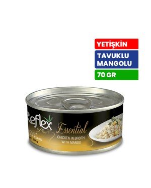 Reflex Plus Essential  70 gr Yetişkin Kediler İçin Tavuklu ve Mangolu Konserve Yaş Mama - RFK - 161