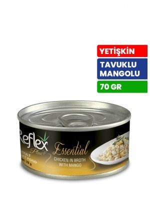 Reflex Plus Essential 70 gr Yetişkin Kediler İçin Tavuklu ve Mangolu Konserve Yaş Mama - RFK - 161 Reflex Plus Essential 70 gr Yetişkin Kediler İçin Tavuklu ve Mangolu Konserve Yaş Mama - RFK - 161