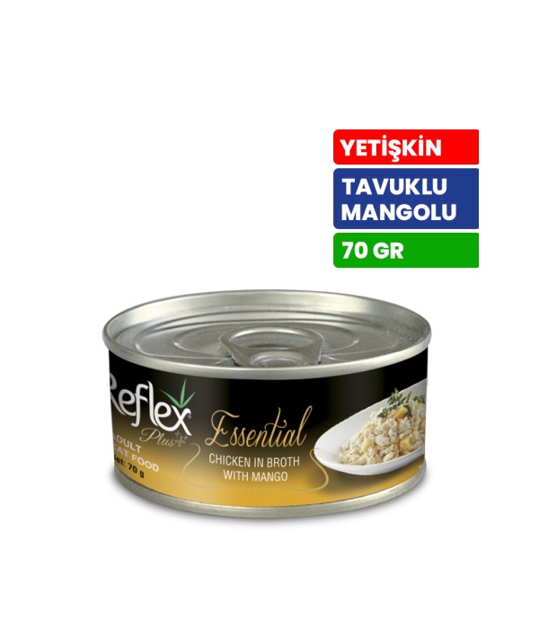 Reflex Plus Essential 70 gr Yetişkin Kediler İçin Tavuklu ve Mangolu Konserve Yaş Mama - RFK - 161 Reflex Plus Essential 70 gr Yetişkin Kediler İçin Tavuklu ve Mangolu Konserve Yaş Mama - RFK - 161