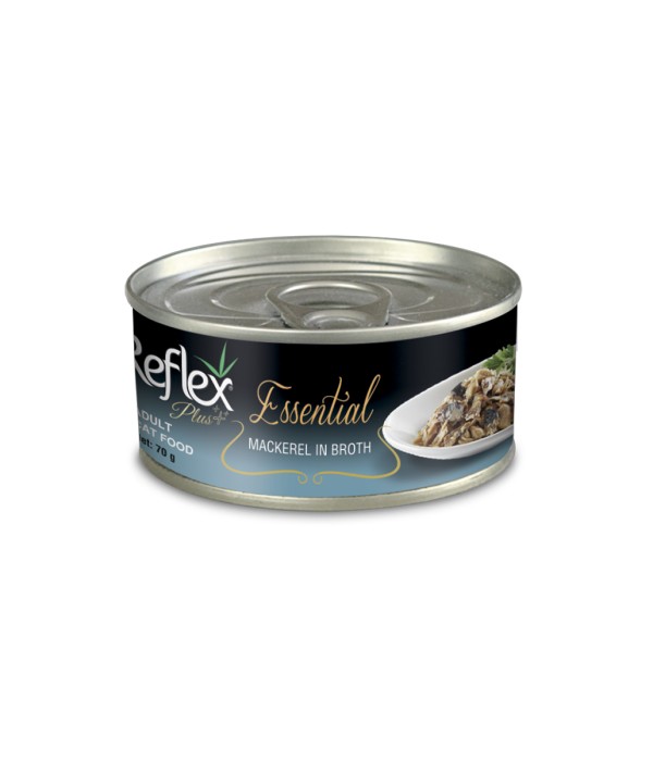 Reflex Plus Essential 70 gr Yetişkin Kediler İçin Uskumru Balıklı Konserve Yaş Mama - RFK - 165 Reflex Plus Essential 70 gr Yetişkin Kediler İçin Uskumru Balıklı Konserve Yaş Mama - RFK - 165