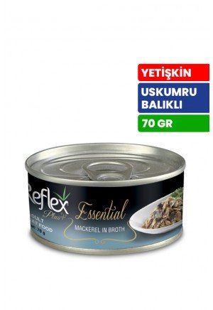 Reflex Plus Essential 70 gr Yetişkin Kediler İçin Uskumru Balıklı Konserve Yaş Mama - RFK - 165 Reflex Plus Essential 70 gr Yetişkin Kediler İçin Uskumru Balıklı Konserve Yaş Mama - RFK - 165