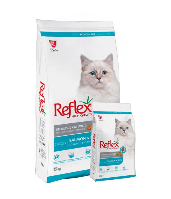Reflex Plus 15 kg Kısırlaştırılmış Yetişkin Kediler İçin Somonlu Kuru Mama - RFL - 204 Reflex Plus 15 kg Kısırlaştırılmış Yetişkin Kediler İçin Somonlu Kuru Mama - RFL - 204