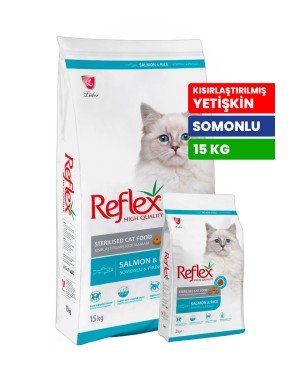 Reflex Plus 15 kg Kısırlaştırılmış Yetişkin Kediler İçin Somonlu Kuru Mama - RFL - 204 Reflex Plus 15 kg Kısırlaştırılmış Yetişkin Kediler İçin Somonlu Kuru Mama - RFL - 204
