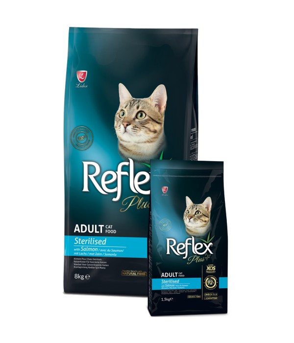 Reflex Plus 8 kg Kısırlaştırılmış Yetişkin Kedi Somonlu Kuru Mama - RFX - 328 Reflex Plus 8 kg Kısırlaştırılmış Yetişkin Kedi Somonlu Kuru Mama - RFX - 328
