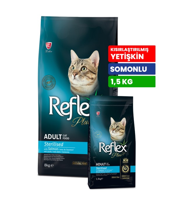 Reflex Plus 8 kg Kısırlaştırılmış Yetişkin Kedi Somonlu Kuru Mama - RFX - 328 Reflex Plus 8 kg Kısırlaştırılmış Yetişkin Kedi Somonlu Kuru Mama - RFX - 328