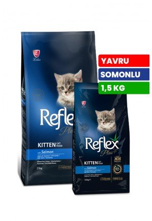 Reflex Plus 1 5 kg Somonlu Yavru Kedi Maması - RFX - 312
