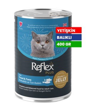 Reflex Plus 400 gr Yetişkin Kediler İçin Sos İçinde Alabalıklı ve Ton Balıklı Konserve Yaş Mama - RFK - 061