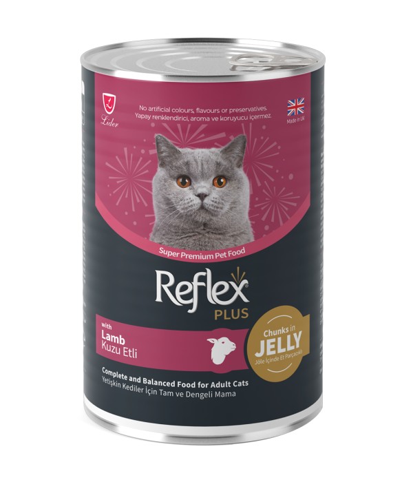 Reflex Plus Yetişkin Kediler İçin 400 gr Sos İçinde Kuzu Etli Konserve Yaş Mama - RFK - 062 Reflex Plus Yetişkin Kediler İçin 400 gr Sos İçinde Kuzu Etli Konserve Yaş Mama - RFK - 062