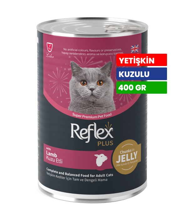 Reflex Plus Yetişkin Kediler İçin 400 gr Sos İçinde Kuzu Etli Konserve Yaş Mama - RFK - 062 Reflex Plus Yetişkin Kediler İçin 400 gr Sos İçinde Kuzu Etli Konserve Yaş Mama - RFK - 062