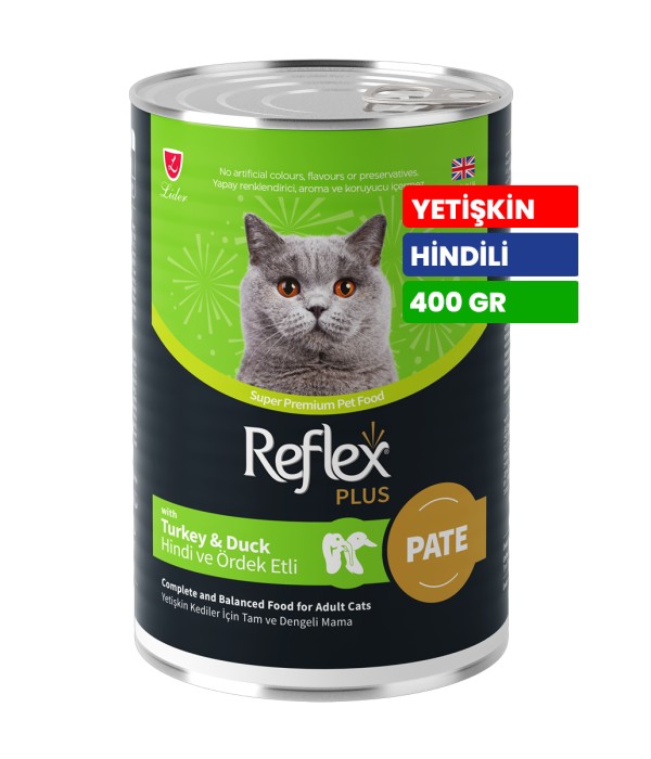 Reflex Plus 400 gr Yetişkin Kediler İçin Sos İçinde Hindi ve Tavuk Etli Konserve Yaş Mama - RFK - 065 Reflex Plus 400 gr Yetişkin Kediler İçin Sos İçinde Hindi ve Tavuk Etli Konserve Yaş Mama - RFK - 065