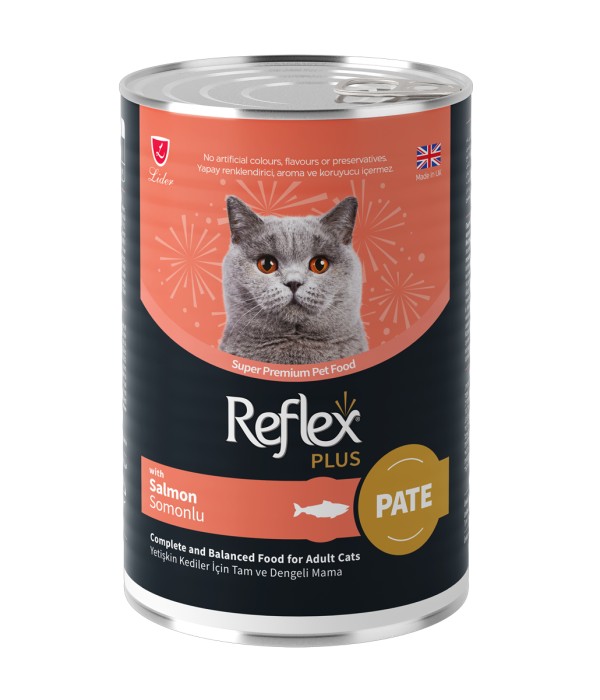 Reflex Plus 400 gr Yetişkin Kediler İçin Sos İçinde Somonlu Konserve Yaş Mama - RFK - 066 Reflex Plus 400 gr Yetişkin Kediler İçin Sos İçinde Somonlu Konserve Yaş Mama - RFK - 066