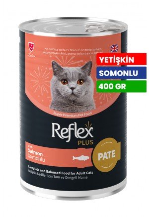 Reflex Plus 400 gr Yetişkin Kediler İçin Sos İçinde Somonlu Konserve Yaş Mama - RFK - 066