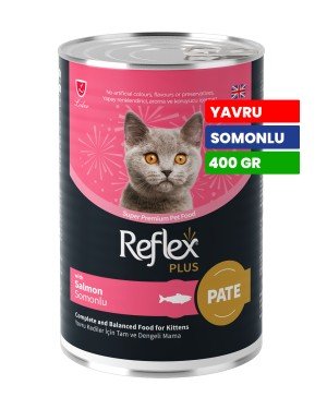 Reflex Plus 400 gr Yavru Kediler İçin Sos İçinde Somonlu Konserve Yaş Mama - RFK - 067