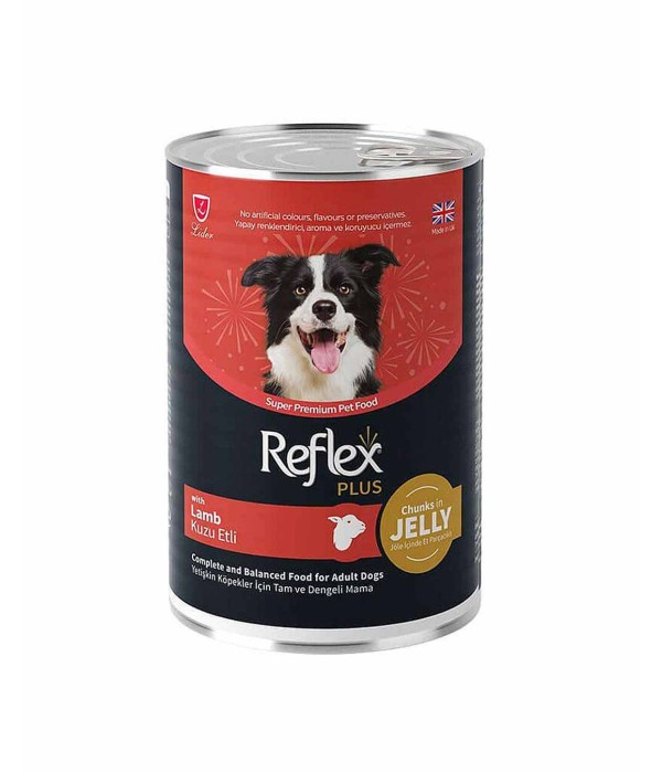 Reflex Plus Yetişkin Köpekler İçin 400gr Kuzu Etli Konserve Yaş Mama Reflex Plus Yetişkin Köpekler İçin 400gr Kuzu Etli Konserve Yaş Mama