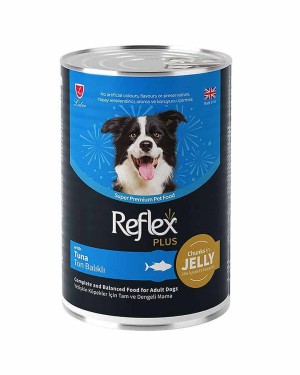 Reflex Plus Yetişkin Köpekler İçin 400gr Ton Balıklı Konserve Yaş Mama Reflex Plus Yetişkin Köpekler İçin 400gr Ton Balıklı Konserve Yaş Mama