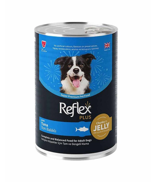 Reflex Plus Yetişkin Köpekler İçin 400gr Ton Balıklı Konserve Yaş Mama Reflex Plus Yetişkin Köpekler İçin 400gr Ton Balıklı Konserve Yaş Mama