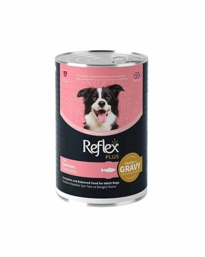 Reflex Plus Yetişkin Köpekler İçin 400gr Somonlu Konserve Yaş Mama Reflex Plus Yetişkin Köpekler İçin 400gr Somonlu Konserve Yaş Mama