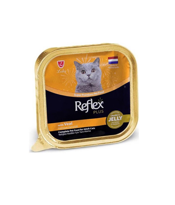 Reflex Plus 85 gr Yetişkin Kediler İçin Jöleli ve Dana Parçacıklı Yaş Mama - RFK - 071 Reflex Plus 85 gr Yetişkin Kediler İçin Jöleli ve Dana Parçacıklı Yaş Mama - RFK - 071